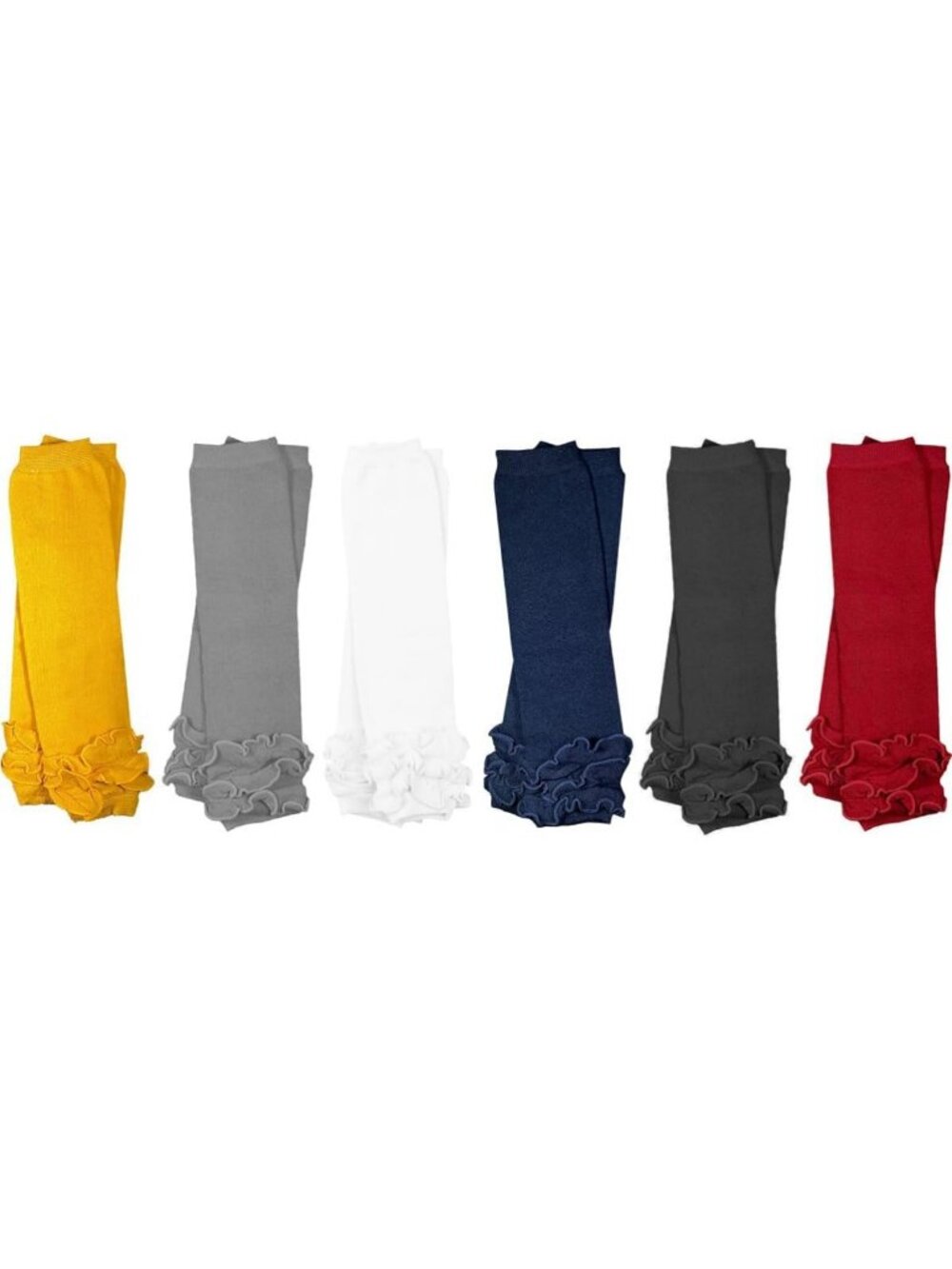 Adorable Newborn Baby Leg Warmers - 6 Pack, Soft & Stylish for Infants